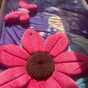 Decor pillows girls room pink flower butterfly